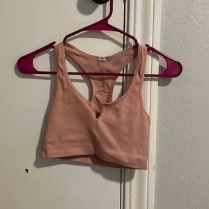 Light pink crop tank top (size XS)